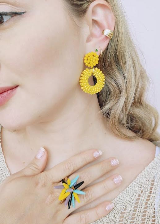 ARETE DONA AMARILLO - Mayorista
