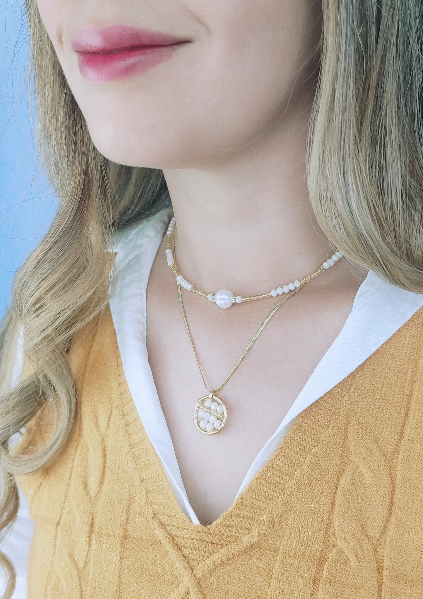 COLLAR DÚO BELINDA - Mayorista