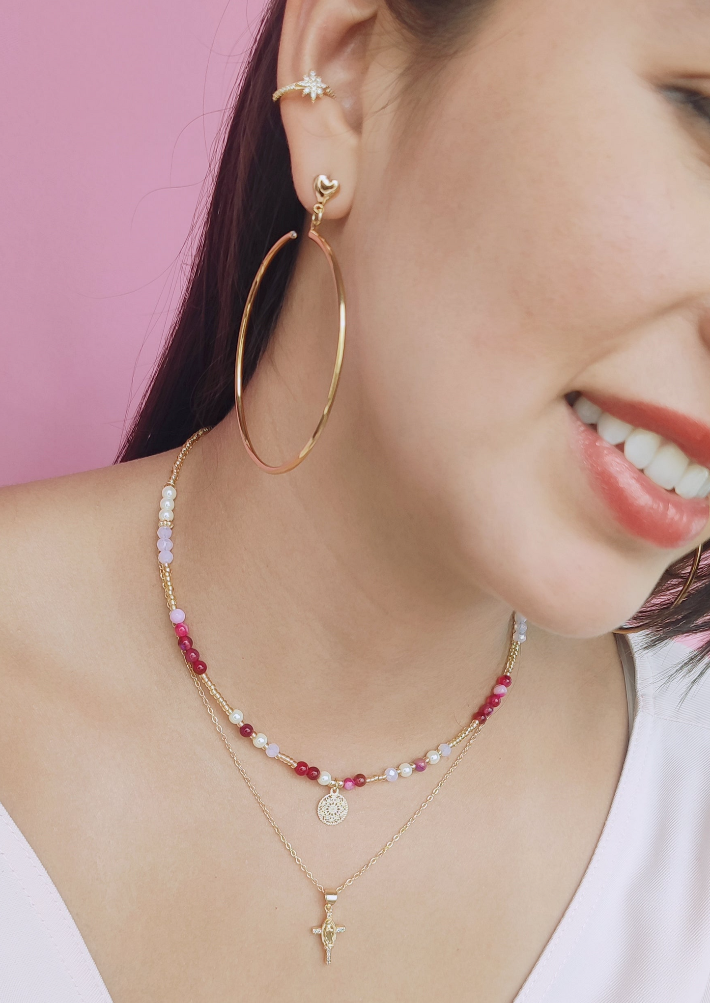 COLLAR FUCSIA CIARA - Mayorista