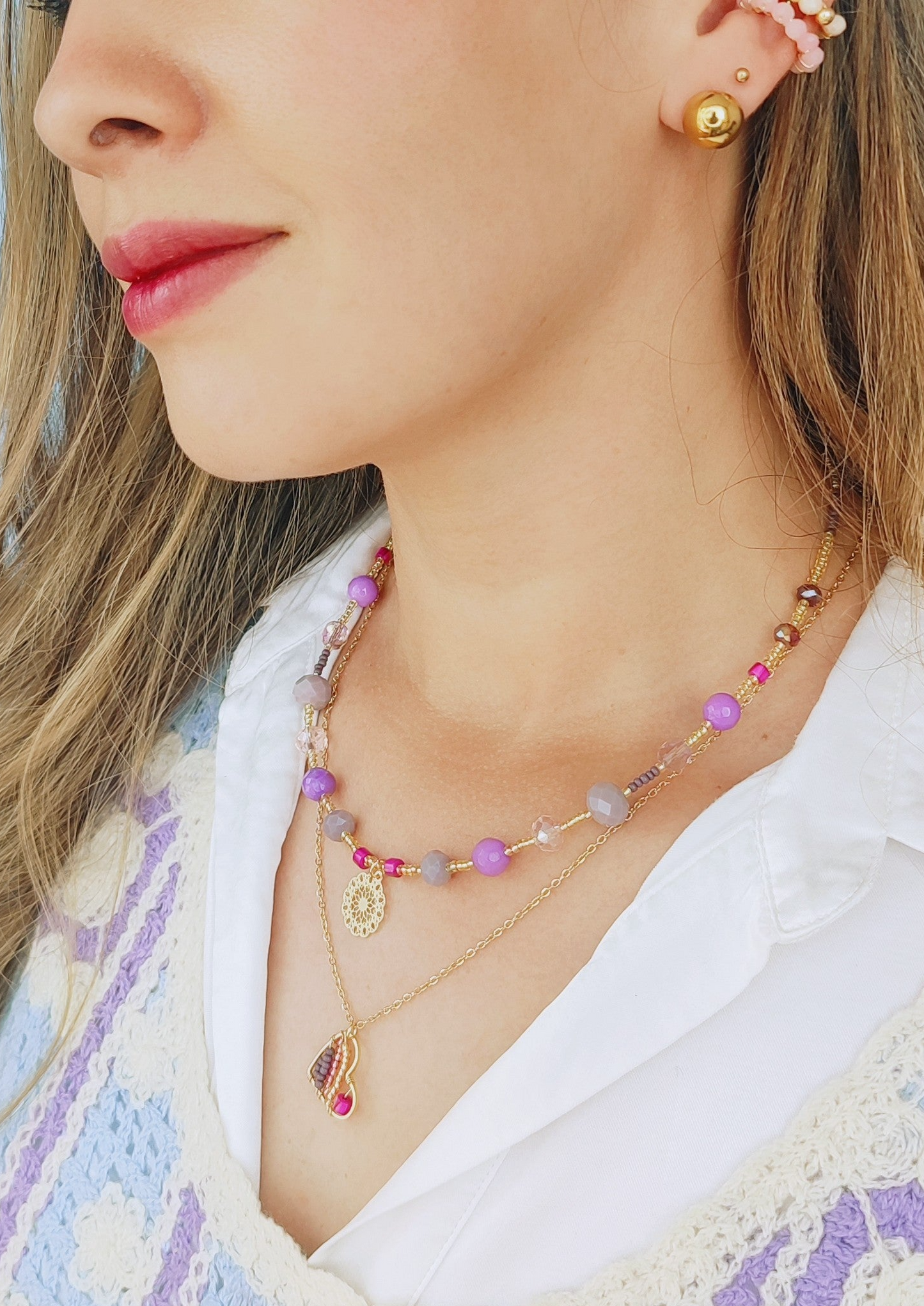 COLLAR DÚO MIRTA - Mayorista