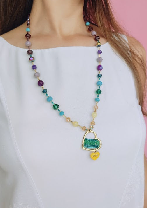 COLLAR CORAZÓN AMANDA - Mayorista