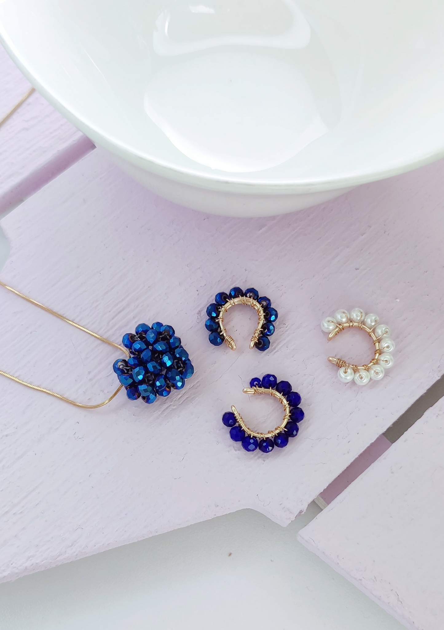 EAR CUFF AZUL - Mayorista
