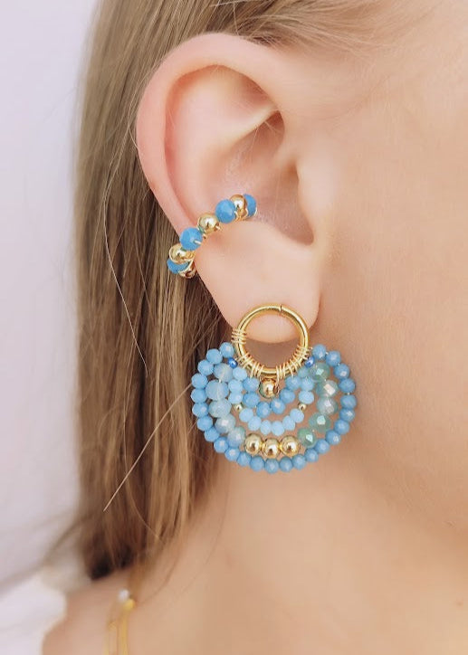 EAR CUFF CELESTE - Mayorista