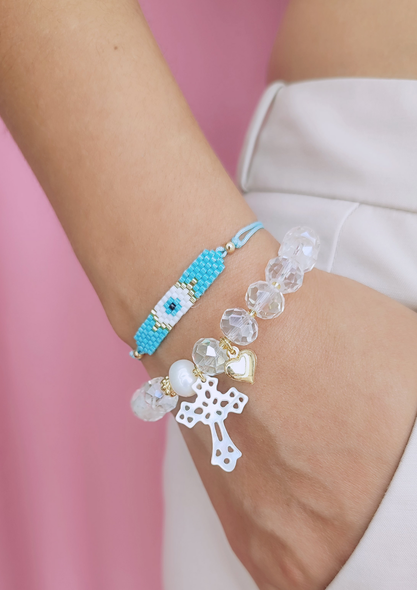 PULSERA CRUZ NACAR - Mayorista