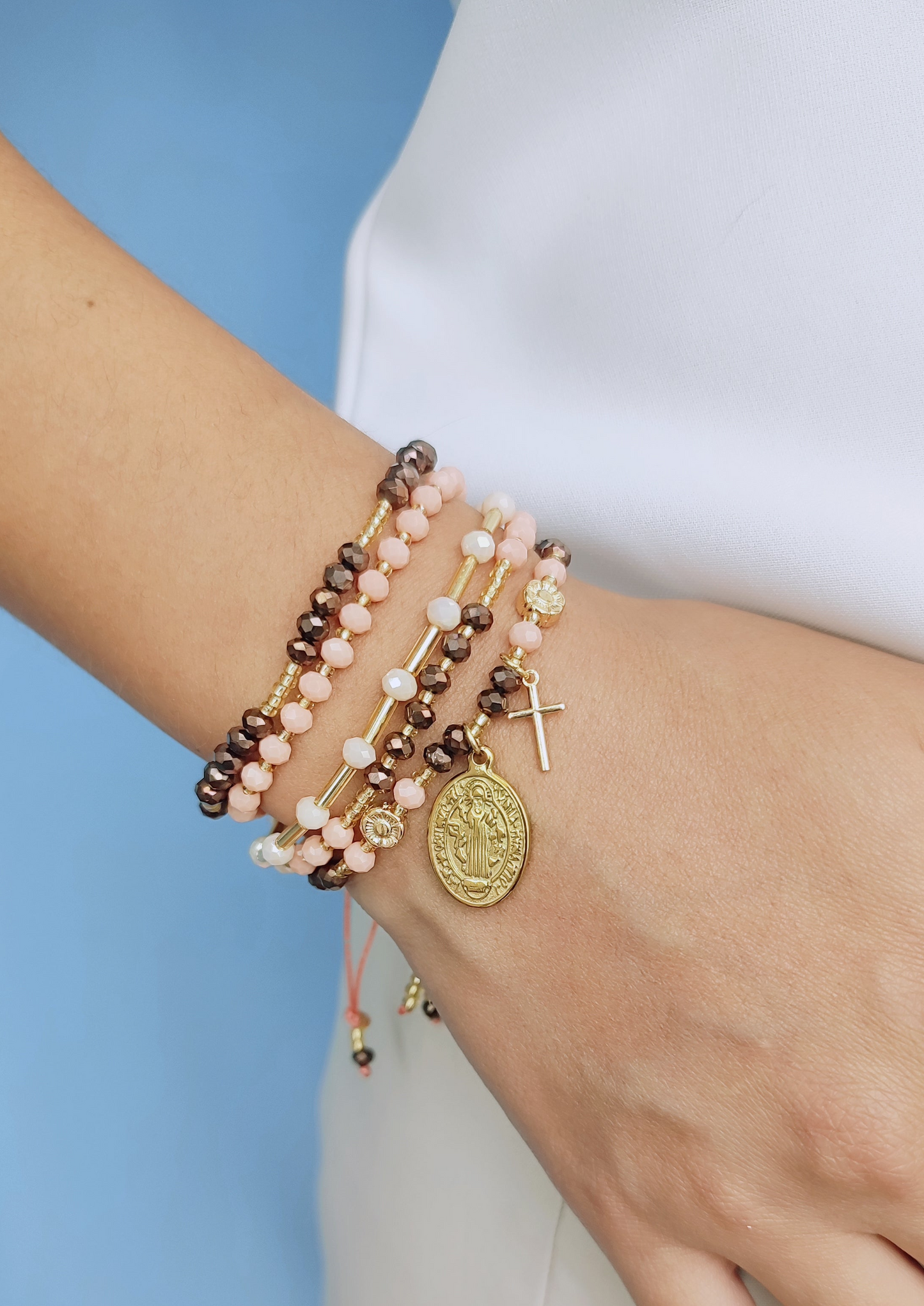 PULSERA SET NUDE - Mayorista