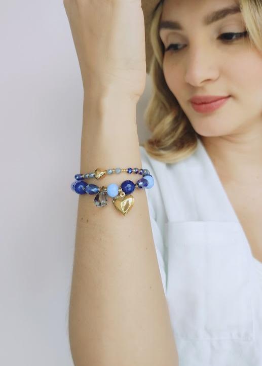 PULSERA DÚO CIELO - Mayorista