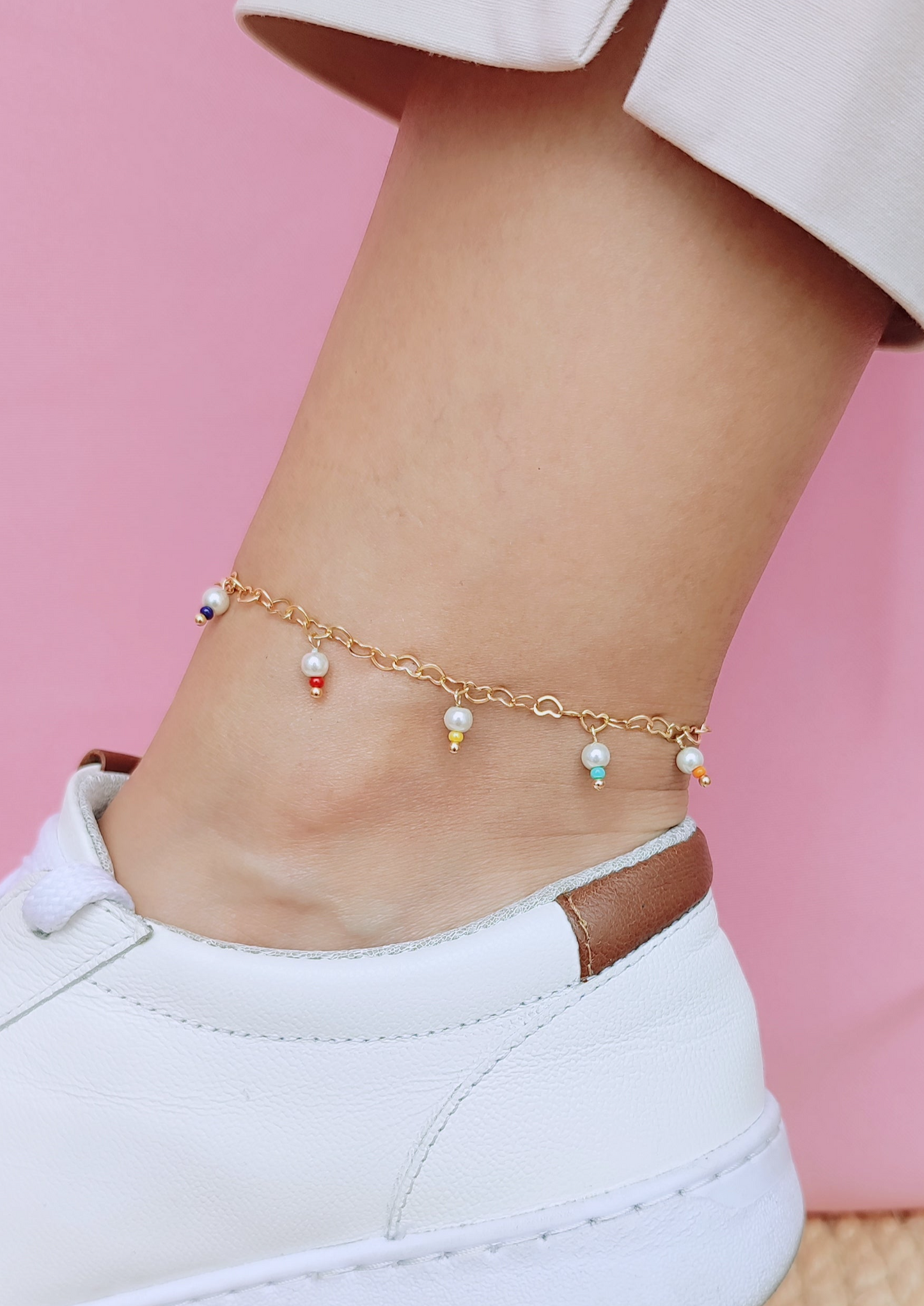 TOBILLERA CADENA CORAZÓN