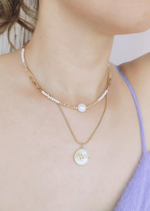 CHOKER MIEL - Mayorista