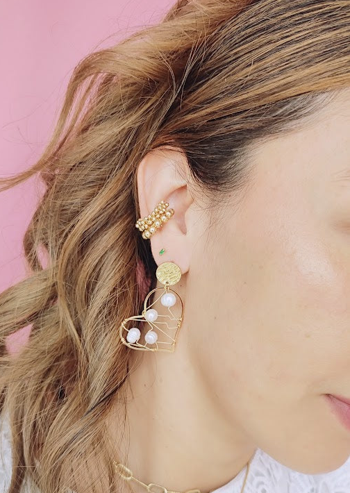 EAR BALIN DOBLE - Mayorista