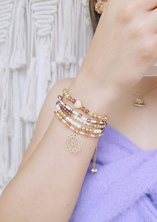 PULSERA SET CAFES
