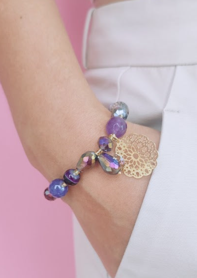 PULSERA PURPURA - Mayorista