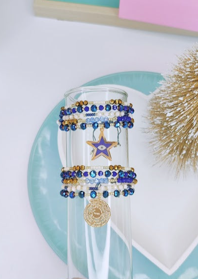 PULSERA SET AZUL NOCHE