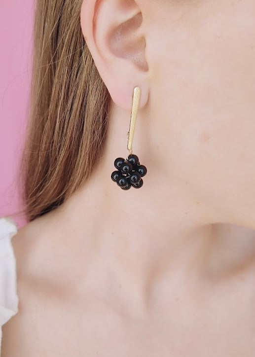 ARETE BOLA CUARZO - Mayorista