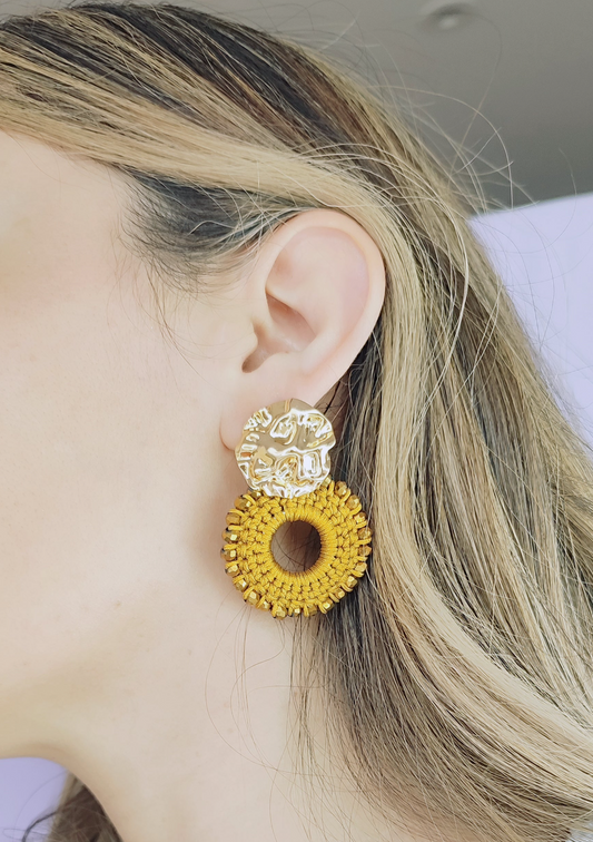 ARETE CROCHET DORADO - Mayorista