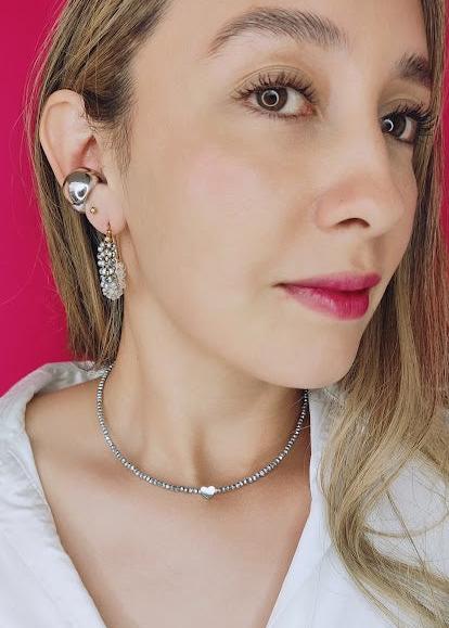 CHOKER PLATEADO