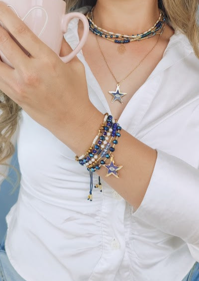 PULSERA SET AZUL NOCHE - Mayorista