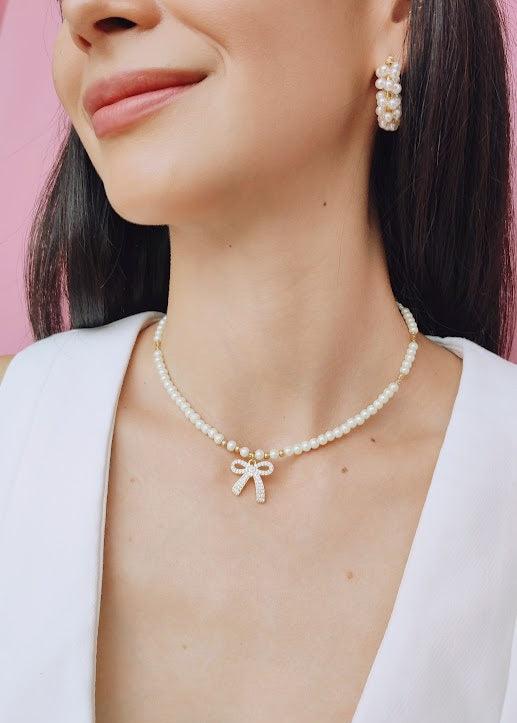 CHOKER PERLA LAZO