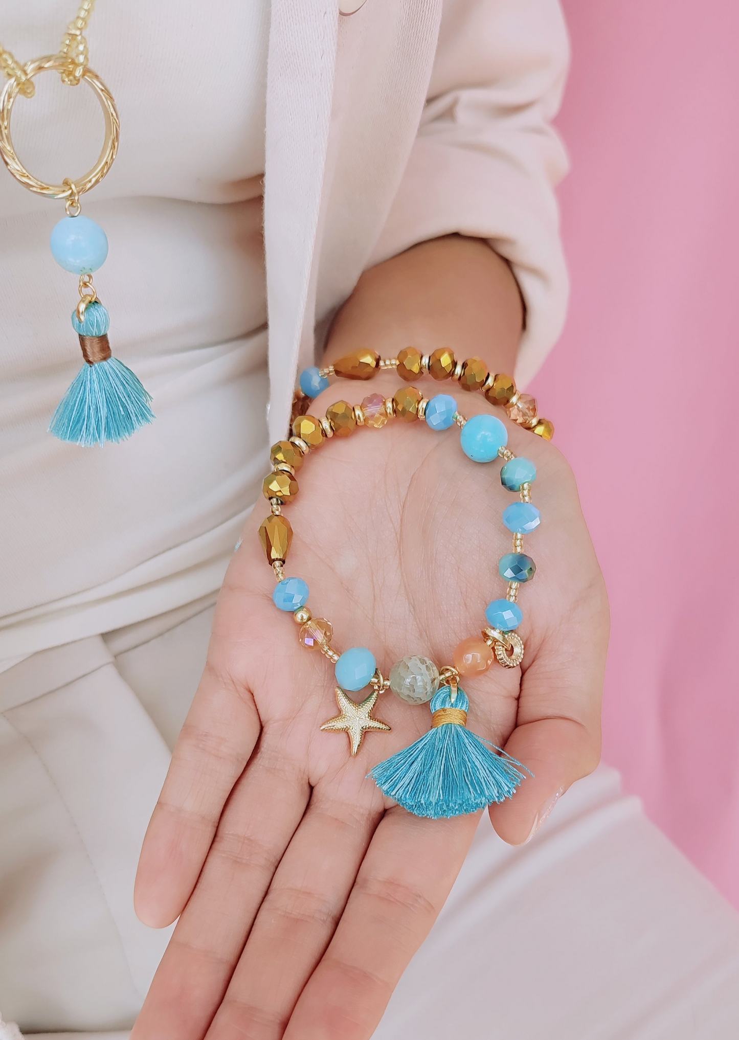 PULSERA TURQUESA BORLA
