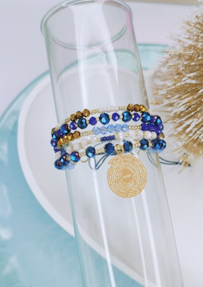 PULSERA SET AZUL NOCHE
