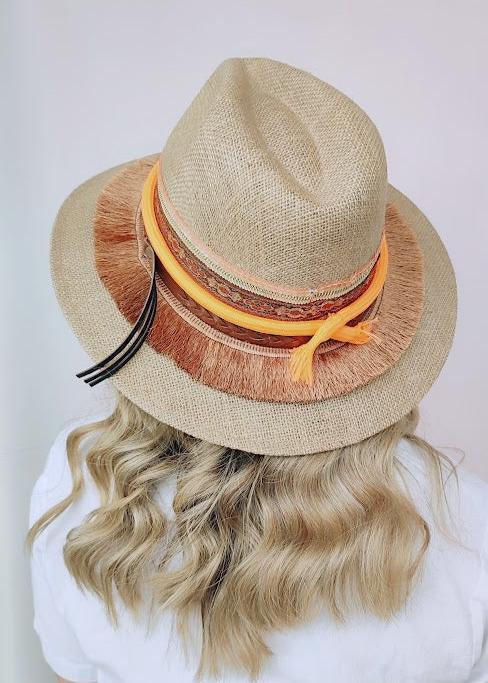 SOMBRERO ORANGE CORAZÓN